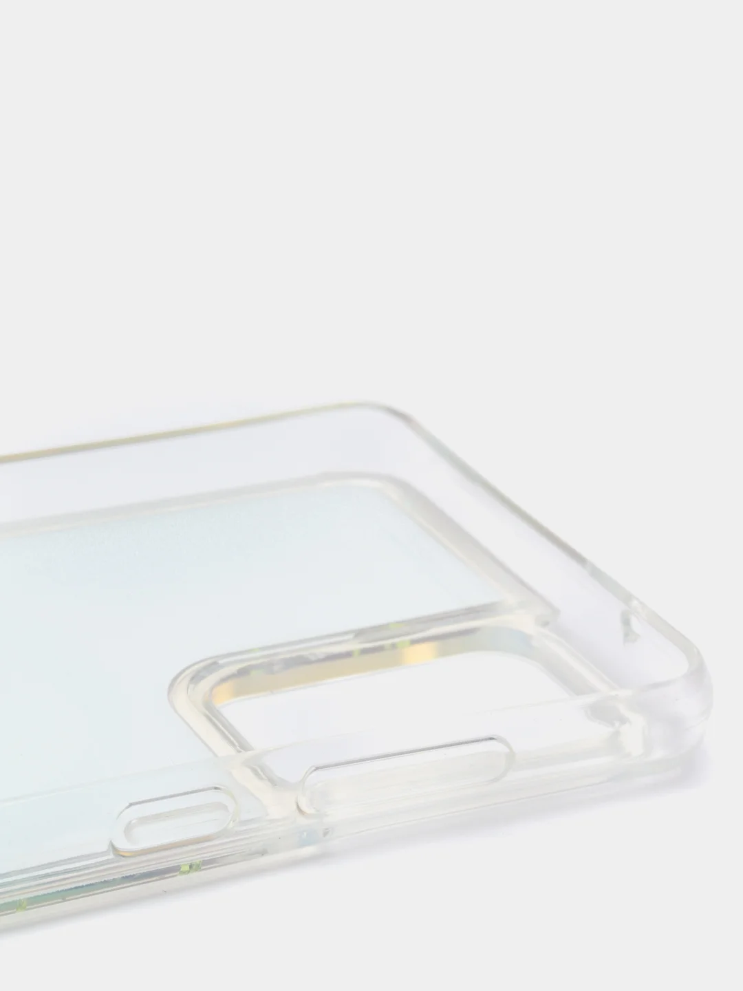 Лайм чехол Samsung Galaxy A72 (Самсунг Галакси А72) переливающийся жидкий с блестками