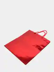 Красный пакет подарочный