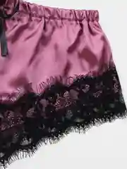 Марсала пижама халат, топ, шорты, трусы