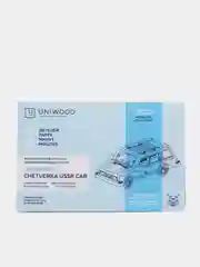 Деревянный конструктор UNIWOOD UNIT Четверка с дополненной реальностью / Сборная модель