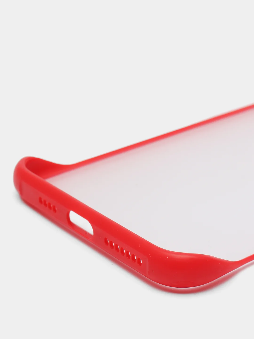 Красный чехол для Apple iPhone 11 Pro Max, прозрачный с держателем