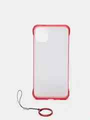 Красный чехол для Apple iPhone 11 Pro Max, прозрачный с держателем