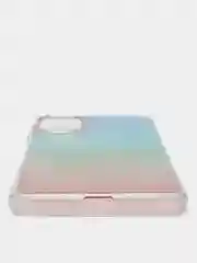 Бирюзовый чехол Samsung Galaxy M52, Самсунг Галакси М52 твердый прозрачный с рисунком