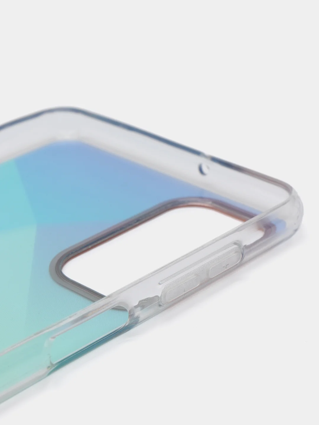 Бирюзовый чехол Samsung Galaxy M52, Самсунг Галакси М52 твердый прозрачный с рисунком