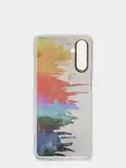 Индиго чехол Samsung Galaxy A13 5G (Самсунг Галакси А13) / Galaxy A04S прозрачный с рисунком
