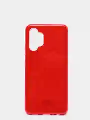 Красный чехол силиконовый с блестками для Samsung Galaxy A32 4G