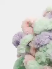 Прозрачный пряжа Alize Puffy Color, петельки большие, 100 г, 9 м