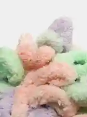 Прозрачный пряжа Alize Puffy Color, петельки большие, 100 г, 9 м