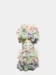 Прозрачный пряжа Alize Puffy Color, петельки большие, 100 г, 9 м