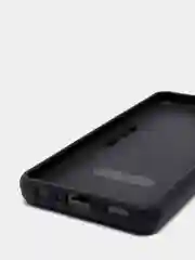 Угольный чехол Samsung Galaxy A22 4G / M22 / M32 противоударный с металлической подставкой