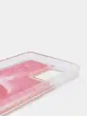 Розовый чехол Samsung Galaxy S10 Lite силиконовый переливающийся жидкий с блестками