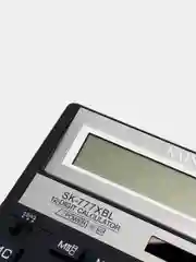 Синий калькулятор настольный Skainer SK-777, 200 х 157 мм, 12 разрядов, двойное питание