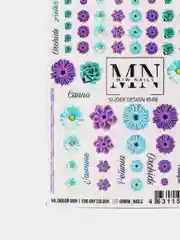 Оранжевый наклейка для дизайна ногтей MIW NAILS S/ Love / сердце / kiss me / геометрия / животные