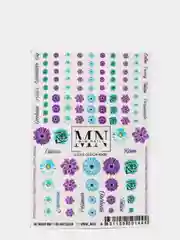 Оранжевый наклейка для дизайна ногтей MIW NAILS S/ Love / сердце / kiss me / геометрия / животные