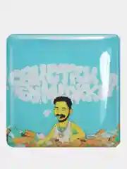 Красный 3d наклейки стикеры на телефон "Скриптонит"