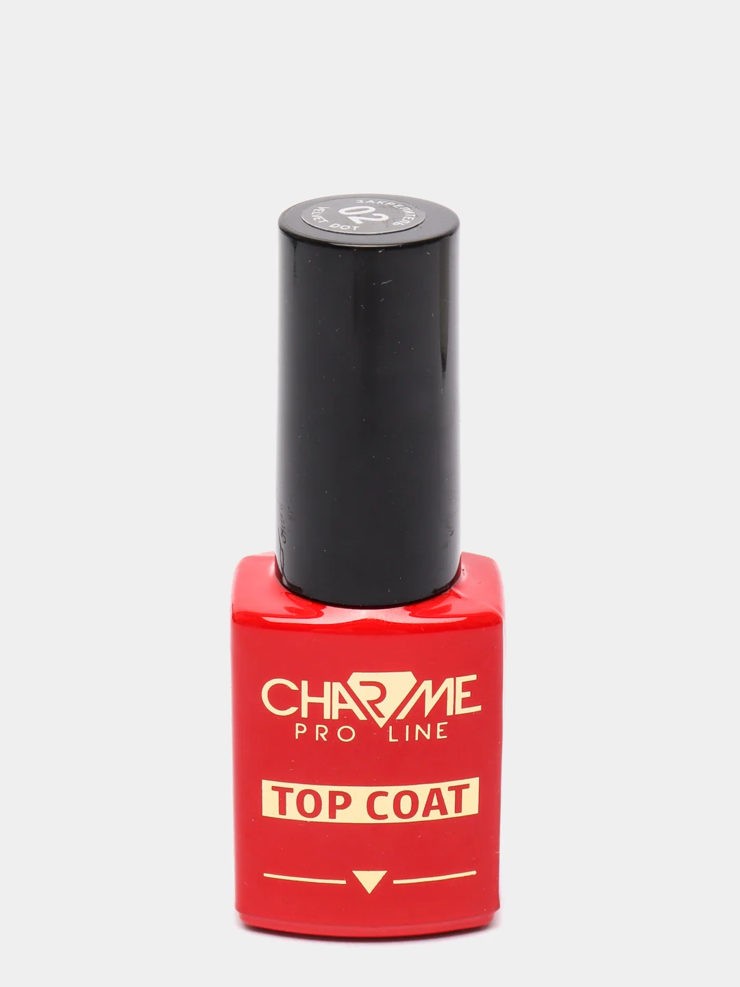 Прозрачный топ для гель-лака с вкраплениями, закрепитель Charme Pro Line VELVET DOT-02, (10 г)
