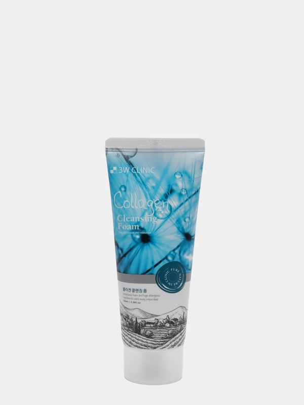 Пенка для лица с коллагеном 3W CLINIC "Collagen Cleansing Foam", укрепляющая, 100 мл