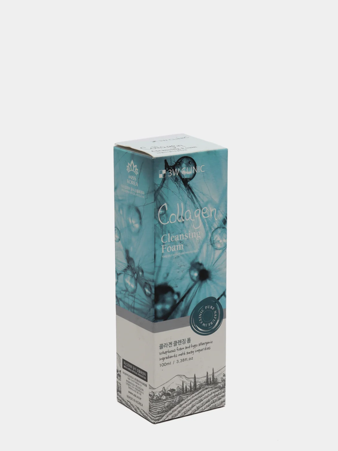 Пенка для лица с коллагеном 3W CLINIC "Collagen Cleansing Foam", укрепляющая, 100 мл