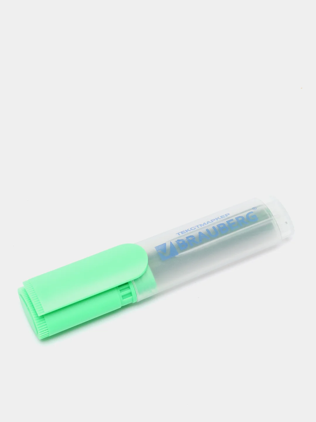 Текстовыделитель BRAUBERG "FLUO", ЗЕЛЕНЫЙ, линия 1-5 мм