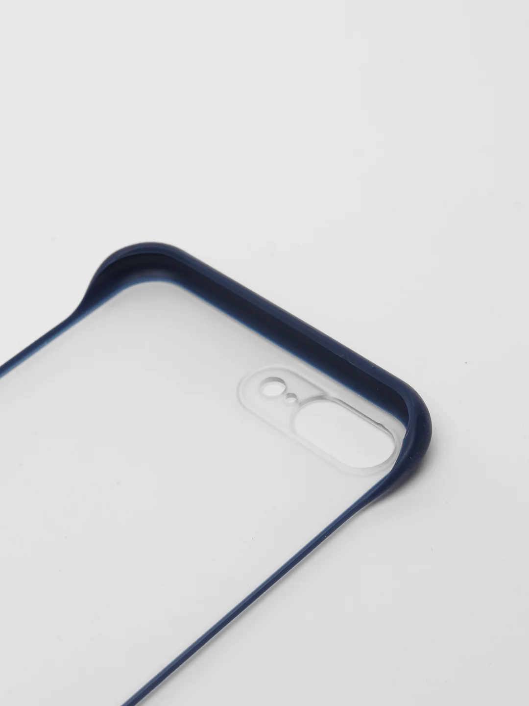 Синий чехол для Apple iPhone 7 Plus / 8 Plus, прозрачный с держателем