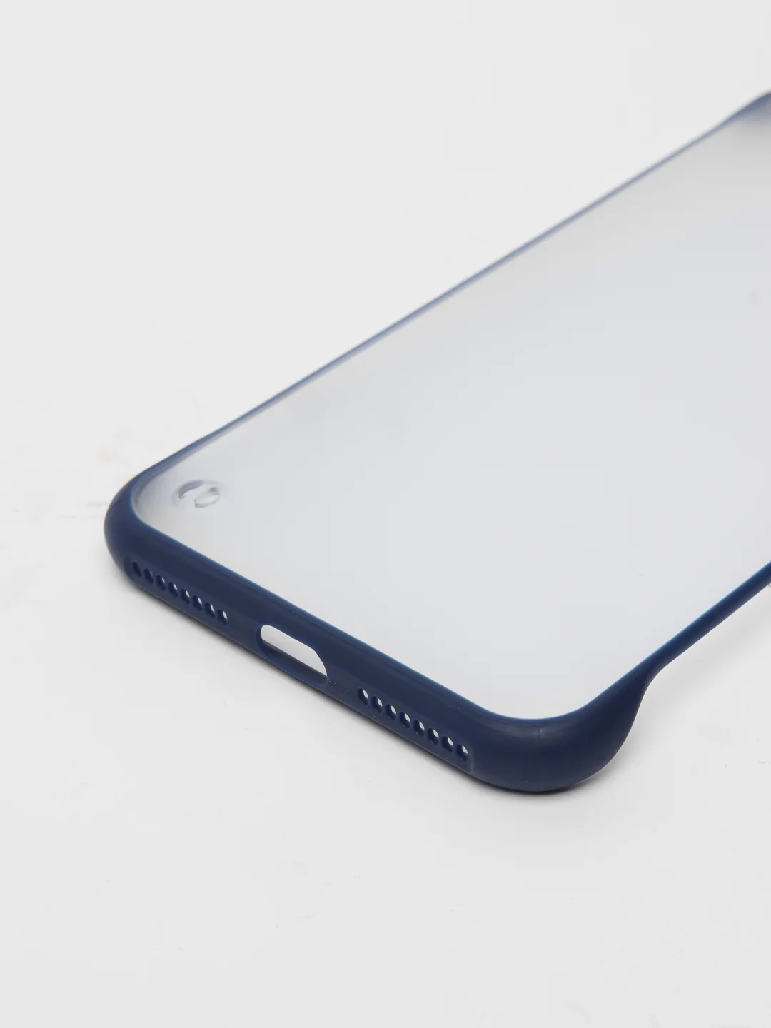 Синий чехол для Apple iPhone 7 Plus / 8 Plus, прозрачный с держателем