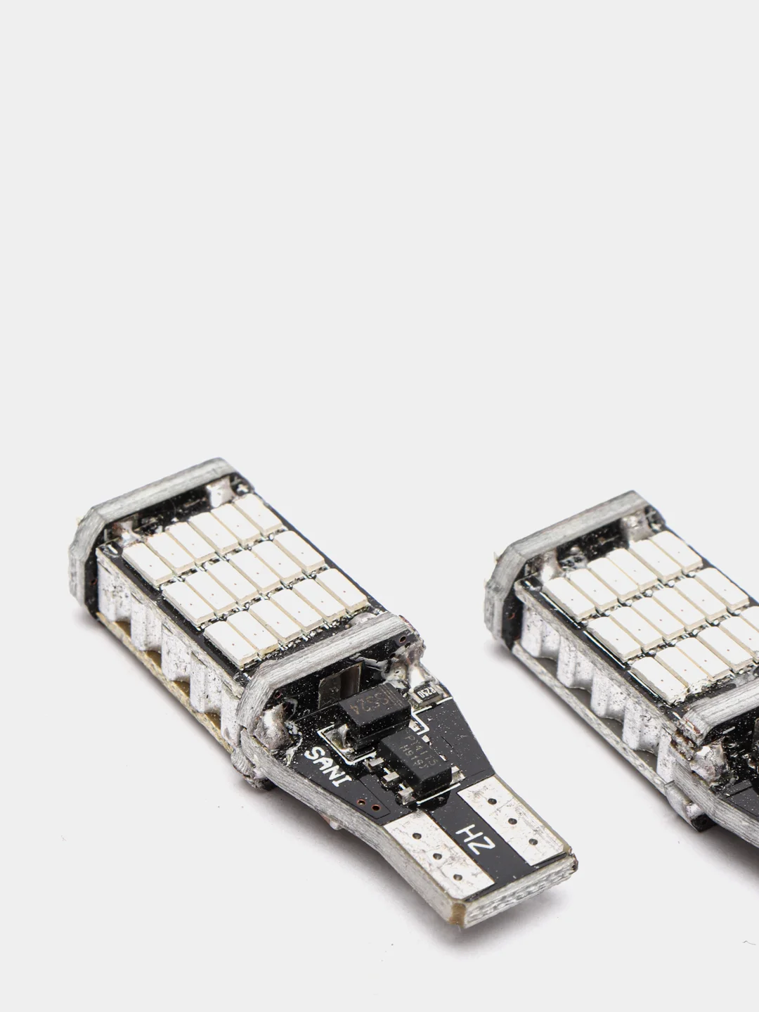 Красный светодиодные LED лампы 45 smd T15 в поворотники и стоп-сигнал авто, 2 шт