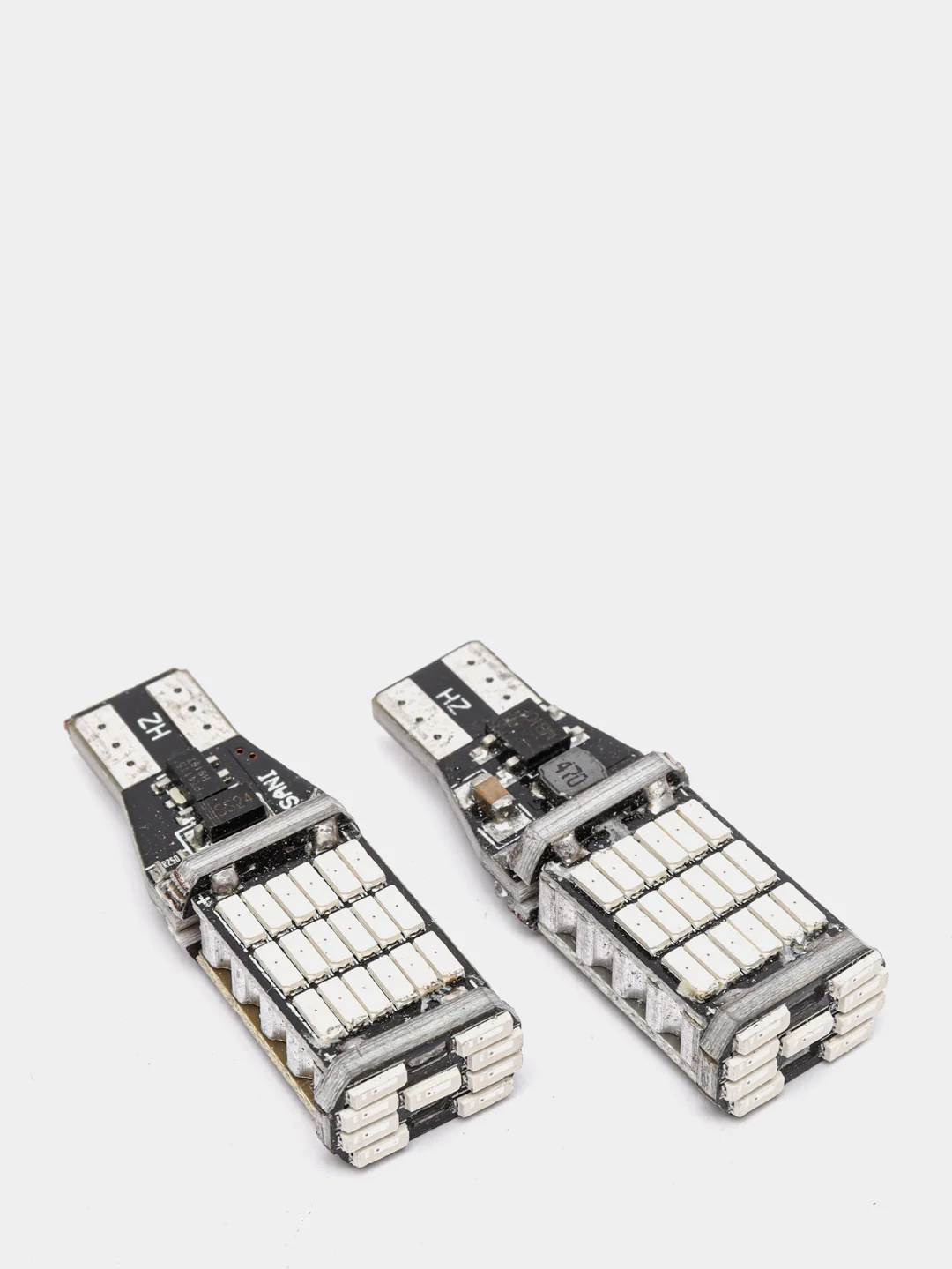 Красный светодиодные LED лампы 45 smd T15 в поворотники и стоп-сигнал авто, 2 шт