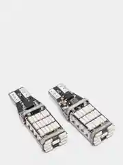 Красный светодиодные LED лампы 45 smd T15 в поворотники и стоп-сигнал авто, 2 шт