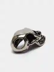 Серебряный подвески бусины "Череп" для рукоделия