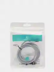 Серебряный usb кабель для зарядки магнитный Twitch 2.1 А 1 - метровый, поворот 180 градусов