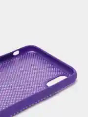 Фиолетовый чехол iPhone Xs Max пластиковый+силиконовый в сетку