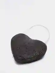 Угольный спонж для умывания конняку, конжаковый спонж для умывания Сердце