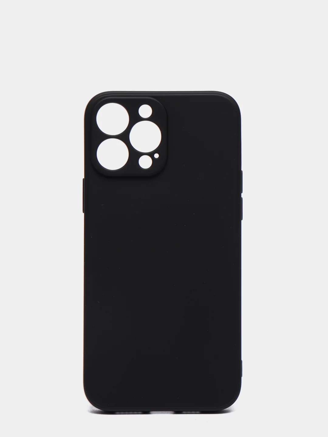 Черный чехол на айфон (iPhone) 13 / 13 Pro / 13 Pro Max силиконовый про макс