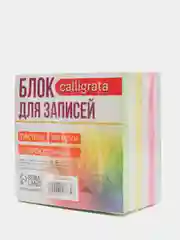 S Блок бумаги для записей Calligrata "Зебра. Пастель", 3 цвета, на склейке, 9 х 9 х 4,5
