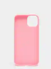 Розовый силиконовый чехол КАРТОФАН для Apple iPhone 13 матовый тонкий, бортик-защита вокруг камер