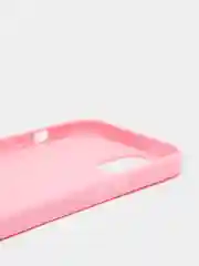 Розовый силиконовый чехол КАРТОФАН для Apple iPhone 13 матовый тонкий, бортик-защита вокруг камер