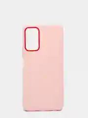 Розовый чехол усиленный с рамкой для Huawei Honor 30 Lite, силиконовый