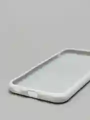 Белый cиликоновый кейс для iPhone 6, 6s, низ закрыт