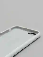 Белый cиликоновый кейс для iPhone 6, 6s, низ закрыт