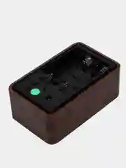Зеленый часы настольные с термометром VST-863