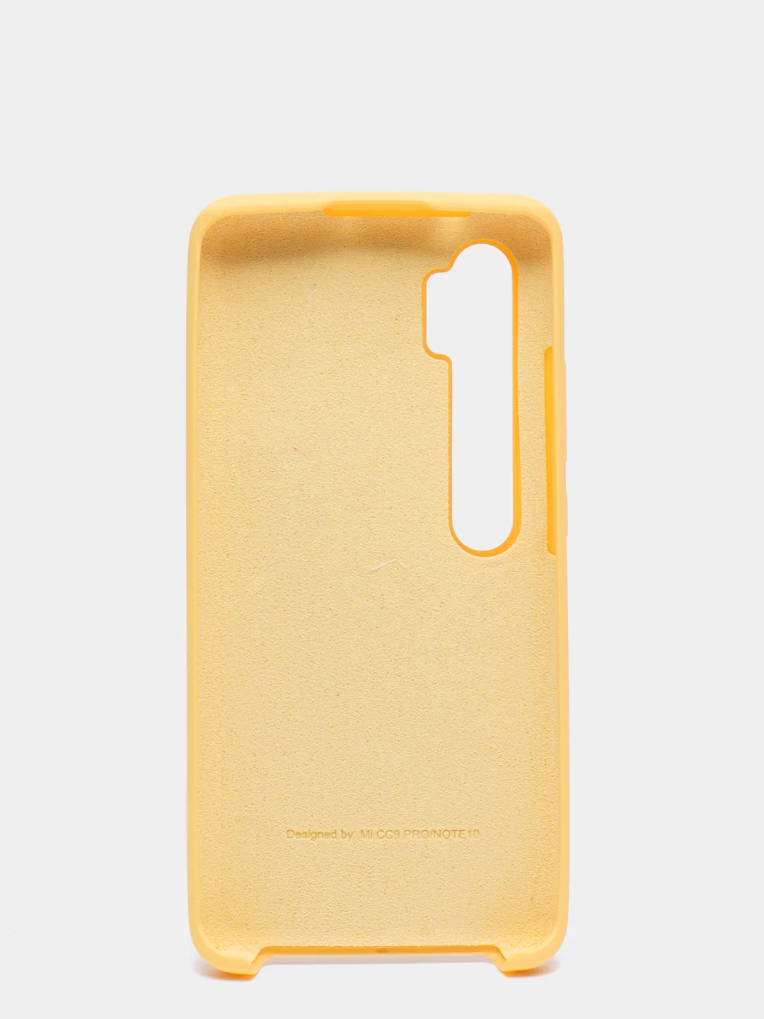 Желтый чехол силиконовый Silicone Cover Case для Xiaomi Mi CC9 Pro, Note 10