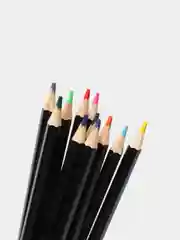 Карандаши цветные BRAUBERG Artist line, 12 цветов, черный корпус, 180539