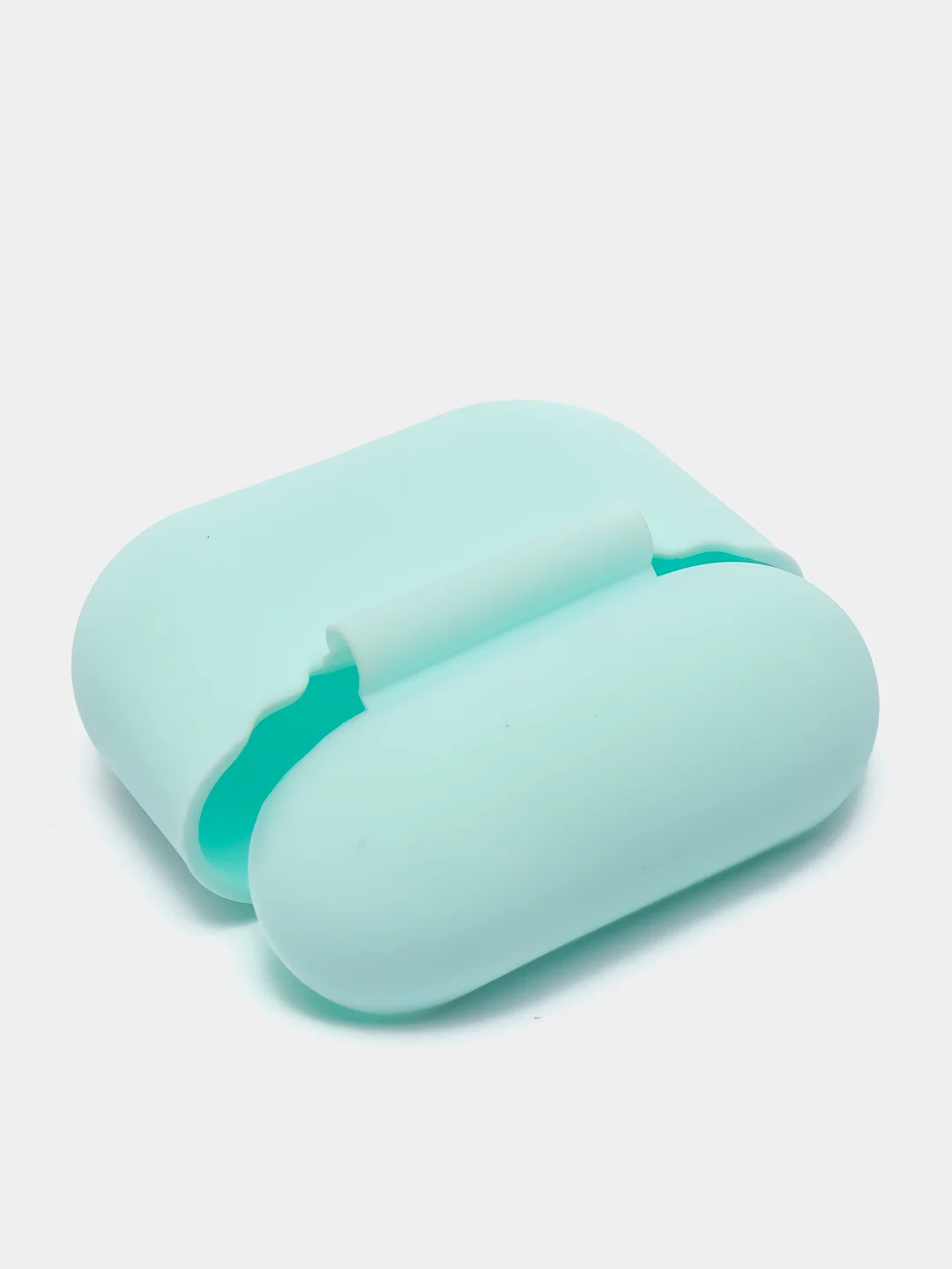Голубой чехол для  наушников Apple Airpods 3 аирподс силиконовый