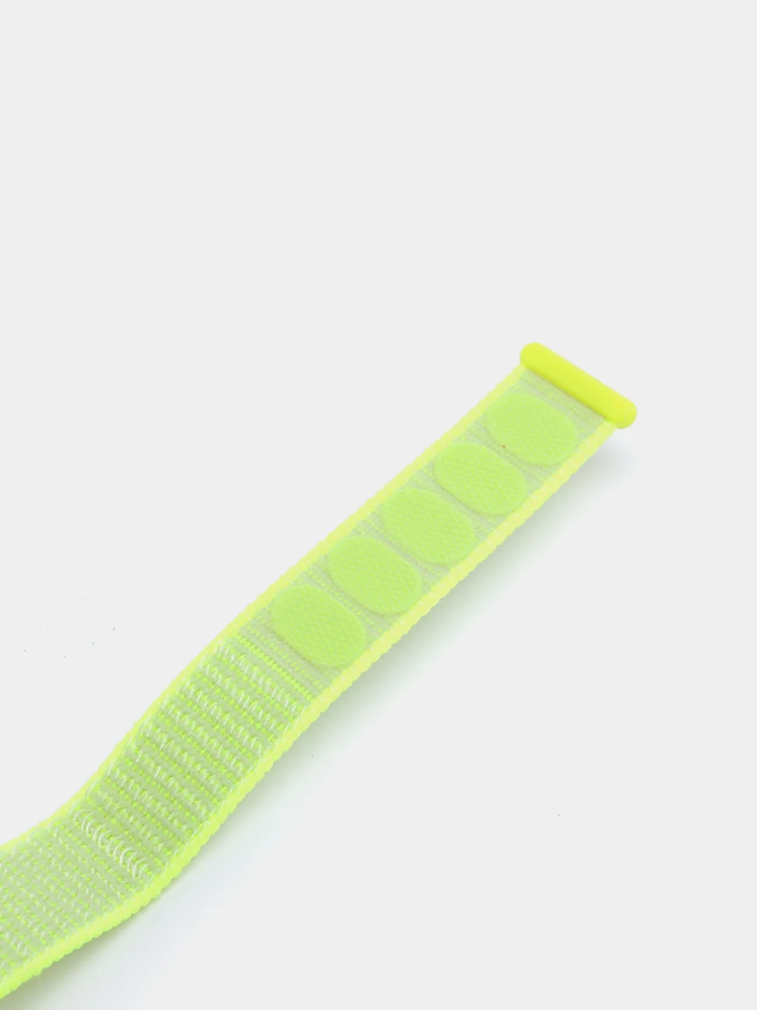 Желтый ремешок нейлоновый для Xiaomi mi band 4/5/6/7, на липучке, Сяоми ми банд
