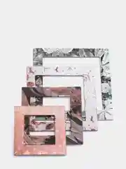 Тёмно-бирюзовый рамки декоративные для творчества, поделок, ежедневников, скрапбукинга (4 шт. в наборе)