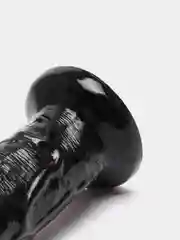 Черный фаллоимитатор толстый