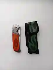 Нож автоматический, рукоятка дерево, лезвие сталь