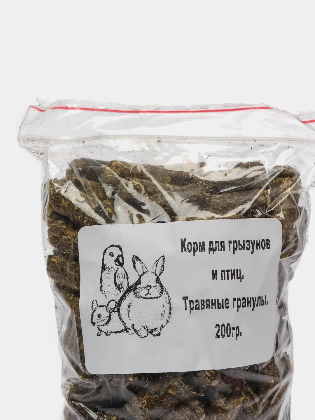Корм для грызунов и птиц "Травяные гранулы", 200 г