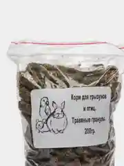 Корм для грызунов и птиц "Травяные гранулы", 200 г