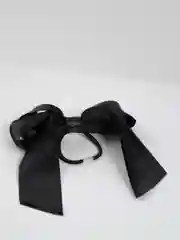 Черный резинка для волос "Бант"